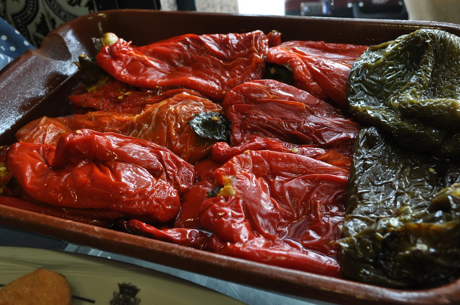 Bandeja de pimientos asados